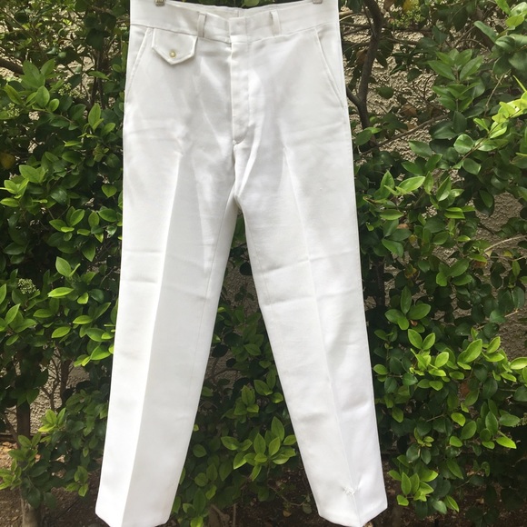 Haggar White Vintage Men Dickies Pant 